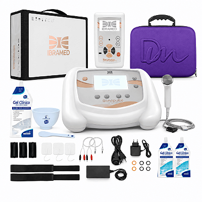 Neurodyn Portable + Sonopulse 1 e 3Mhz Portable - Ibramed