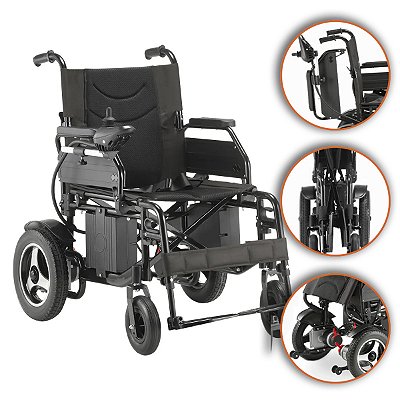 Cadeira de Rodas Motorizada Modelo D800 Até 120 Kg - Dellamed