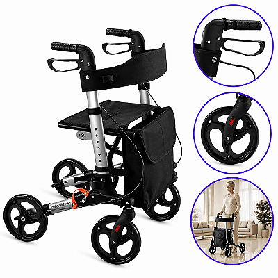 Andador com 4 rodas Premium - Hidrolight