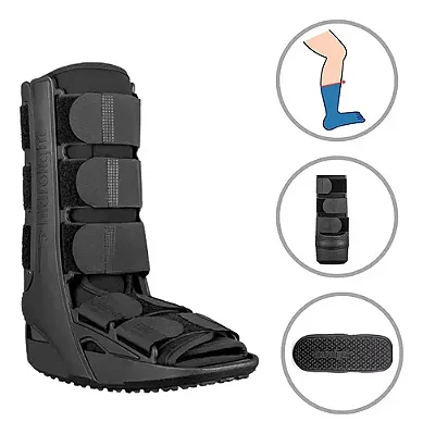 Bota Imobilizadora Standard Preta Modelo Curto - Hidrolight