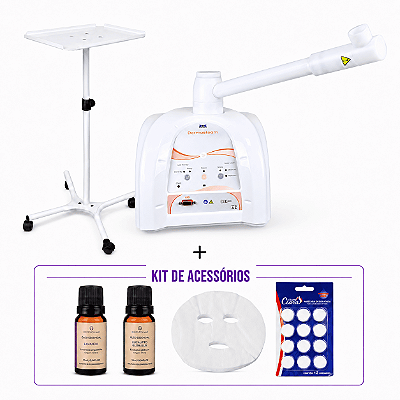 Novo Dermosteam Equipamento De Vapor De Ozônio + Carrinho - IBramed
