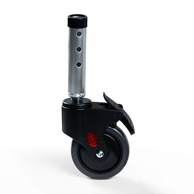 Roda Traseira Com Tubo Para Cadeira De Banho 135KG SC101A - Hidrolight