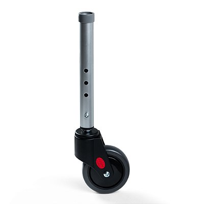Roda Frontal Com Tubo Para Cadeira De Banho 100KG SC100B - Hidrolight