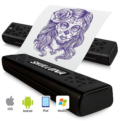 Impressora Portátil Térmica Skulldna SP20 Para Decalque Tattoo