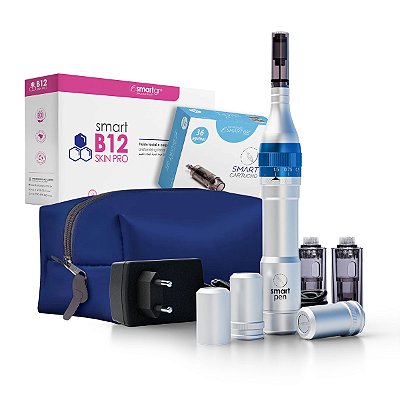 Derma Pen Caneta de Microagulhamento + Cartucho 36 Pontas + Smart B12 Skin Pro 3 Ml - Smart Gr