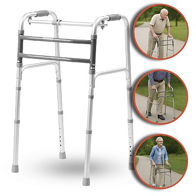 Andador D10 Em Alumínio 3 em 1 3 Barras Até 150 Kg - Dellamed