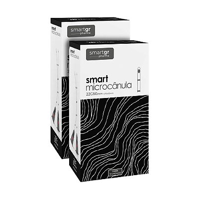 KIT 2 Caixas Com 10 Unidades Smart Microcânula 22G X 50mm - Smart Gr