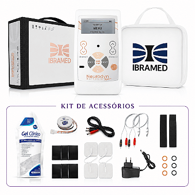 Neurodyn Portable System 2 + Eletrodo + Gel + Bolsa - Ibramed