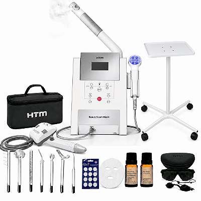 Beauty Steam Maxx + Beauty Face e Eletrodos + Carrinho + Aroma e Máscara