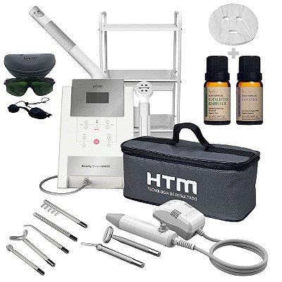 Beauty Steam Maxx + Beauty Face e Eletrodos + Carrinho + Aroma e Máscara