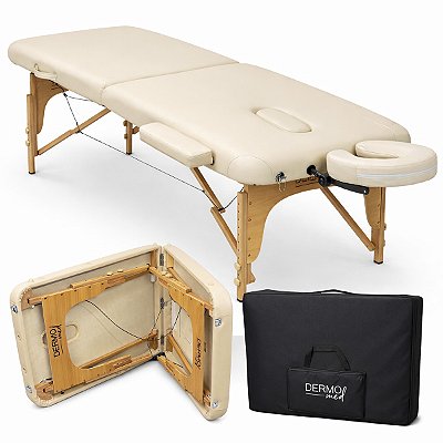 Maca Portátil Dobrável Wood Creme - Akmed