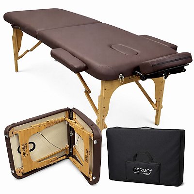 Maca Portátil Dobrável Wood Marrom - Akmed