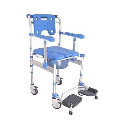 Cadeira De Banho S50 Azul Dobrável Até 120 Kg - Supermedy