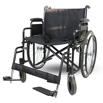Cadeira De Rodas Modelo D500 Obeso Dobrável até 180 Kg Dellamed Embalagem Danificada - Outlet