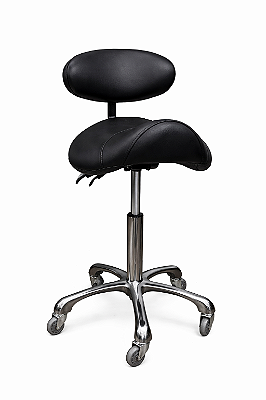 Mocho Sela Ajustável Ergonômico Com Encosto AL-A001 - Akmed - OUTLET