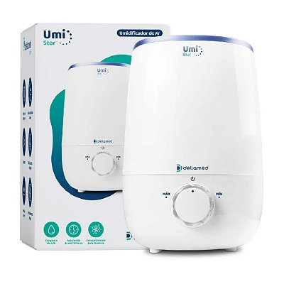 Umidificador de Ar Ultrassônico Umi Star Health 3,4L - Dellamed
