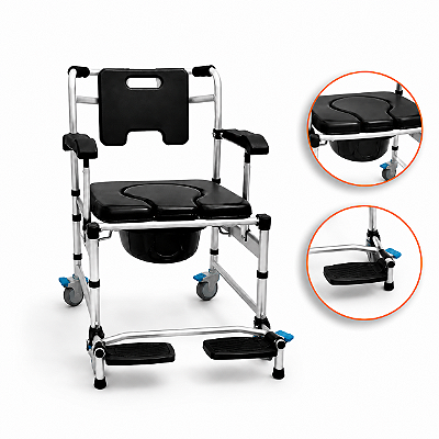 Cadeira De Banho Preta S50 - Supermedy - Outlet