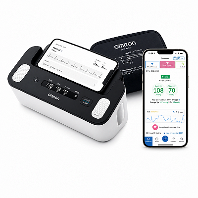 Monitor De Pressão Arterial De Braço + ECG* - OMRON