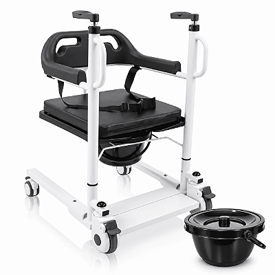 Cadeira De Transferência Manual D80 Até 135Kg 5 Em 1 - Dellamed