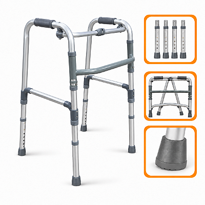 Andador Articulado 2 Barras Até 150 Kg - Hidrolight