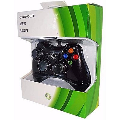 Controle De Xbox 360 Com Fio PC/ Fat E Pc Joystick Jogo gamepad Barato Promoçã
