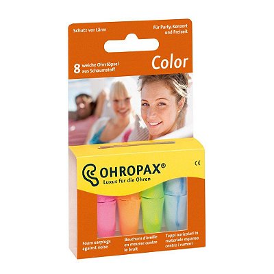 Ohropax Colorido Protetor Auricular de Espuma 4 Pares 35 dB