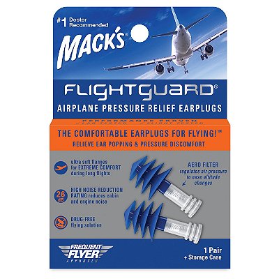 Mack's Flightguard Protetor Auricular 1 Par 26 dB com Case