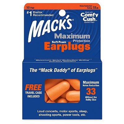 Mack's Maximum Protection Protetor Auricular 10 Pares 33 dB