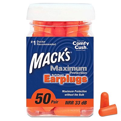 Mack's Maximum Protection Protetor Auricular 50 Pares 33 dB