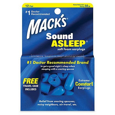 Mack's Sound Asleep Protetor Auricular 12 Pares 32 dB