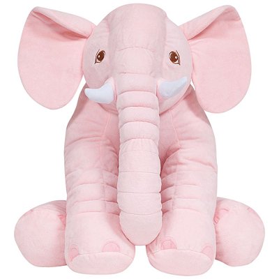 Almofada Elefante Gigante Rosa - Buba