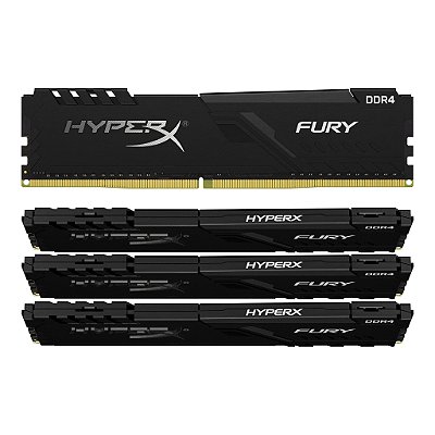 -Memória Gamer HyperX Fury 8GB DDR4 2666MHz 1,2V para Desktop