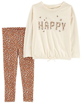 CONJUNTO 2 PEÇAS CARTER'S - HAPPY - MENINA