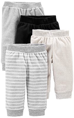 KIT 4 CALÇAS FLEECE SIMPLE JOYS made by CARTER'S - BASICAS - MENINO