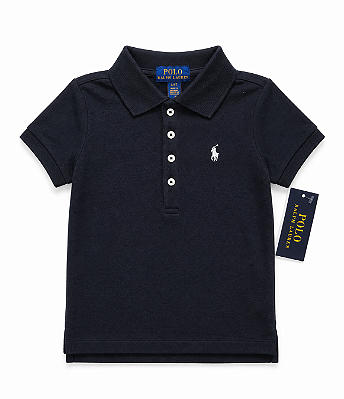 CAMISETA MANGA CURTA POLO RALPH LAUREN - PRETA - MENINA