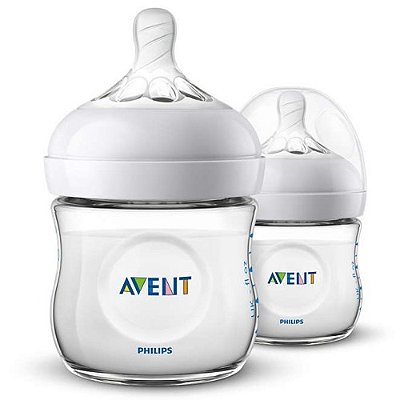 KIT 2 MAMADEIRAS NATURAL PHILIPS AVENT - 125ml 0m+