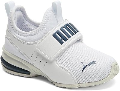 TÊNIS PUMA AXELION SLIP ON - BRANCO - MENINO