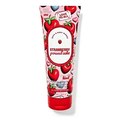 CREME ULTRA HIDRATANTE BATH & BODY WORKS - STRAWBERRY POUND CAKE - 226 ML