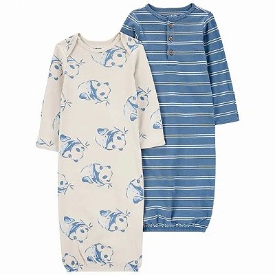 KIT 2 SACOS DE DORMIR CARTER'S - PANDINHAS - MENINO