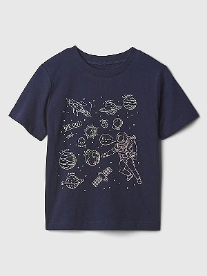 CAMISETA MANGA CURTA GAP - ESPAÇO - MENINO