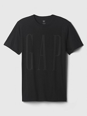 CAMISETA GAP - PRETA LOGO - MASCULINO