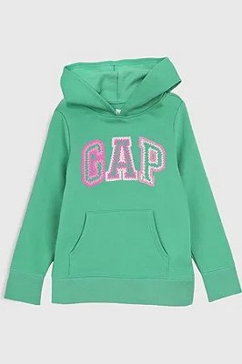 MOLETOM FLANELADO GAP KIDS - VERDE - MENINA