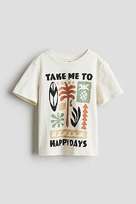 CAMISETA MANGA CURTA H&M - ALOHA - MENINO