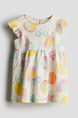 VESTIDO H&M - PICOLÉS E SORVETES - MENINA