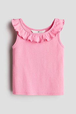 CAMISETA REGATA H&M - ROSA - MENINA