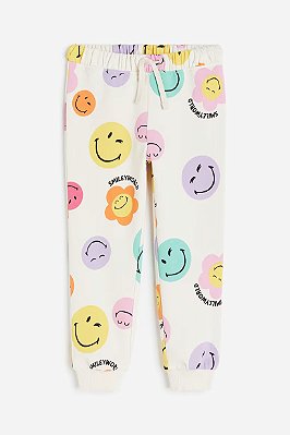 CALÇA MOLETOM FLANELADO H&M - SMILEYWORLD - MENINA