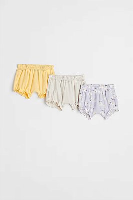 KIT 3 BERMUDAS H&M - FLORAL - MENINA