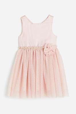 VESTIDO FESTA H&M  - TULE ROSA - MENINA