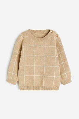 BLUSA DE FIO H&M - QUADRICULADA - MENINO