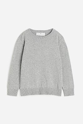 SUÉTER EM FIO H&M - CINZA - MENINO